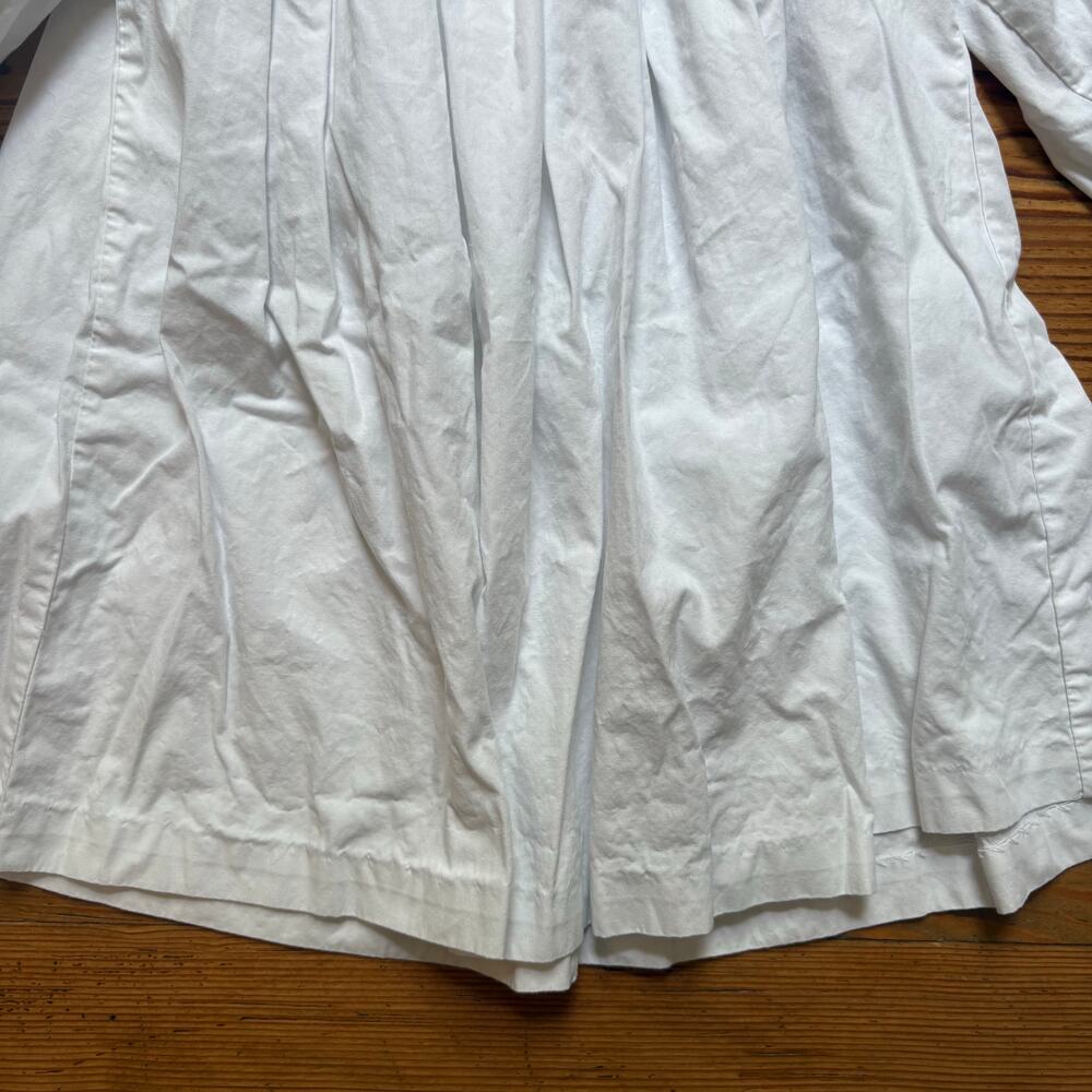 Shrimp & Grits Kids white cotton red smocked long sleeve‎ shirt SIZE 7 - Picture 3 of 6